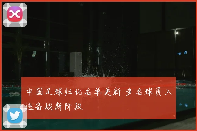 中国足球归化名单更新 多名球员入选备战新阶段